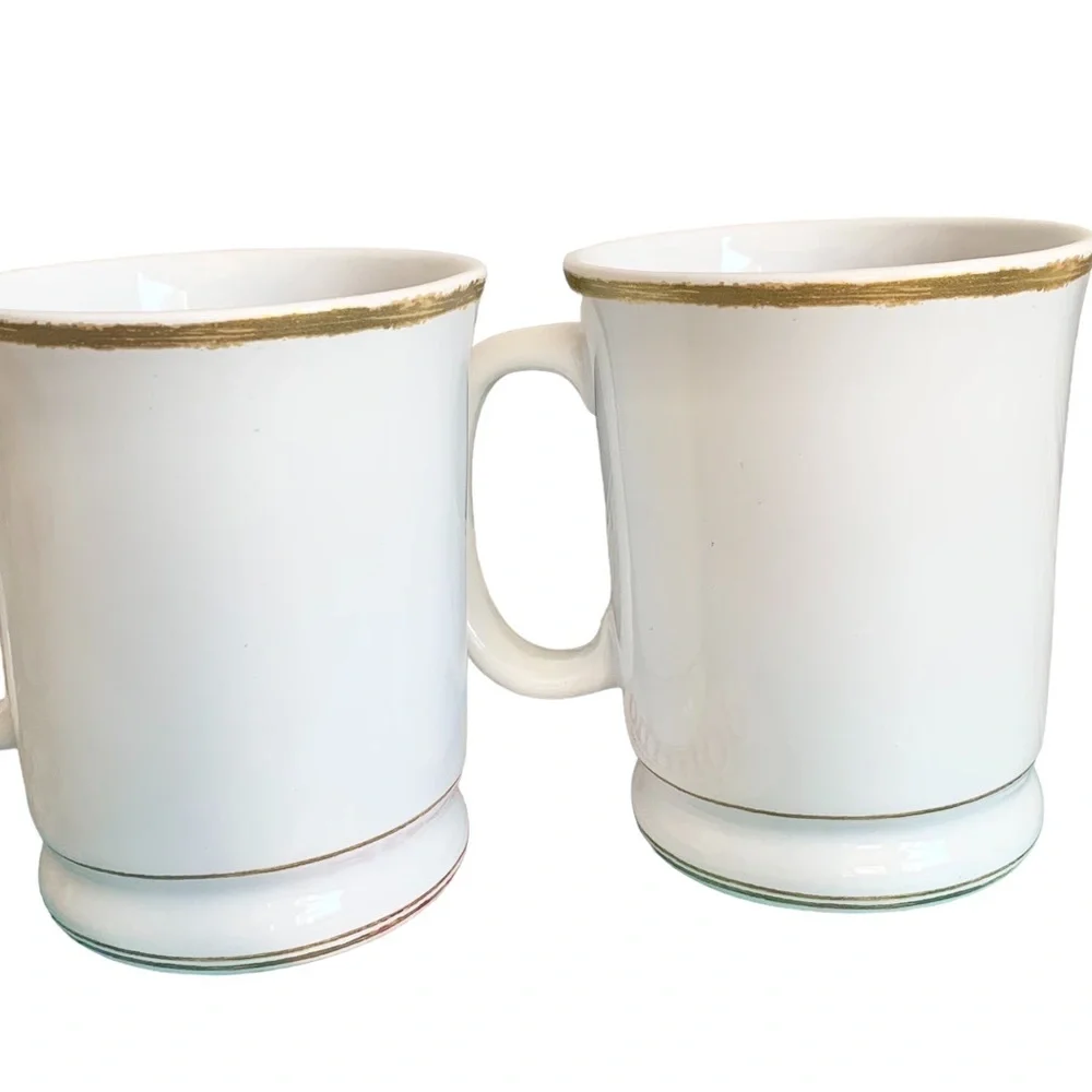 2-Williams Sonoma Initial monogram K Coffee Mug